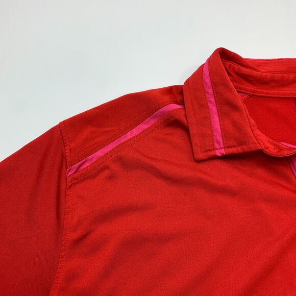 IJP Design Polo Shirt Mens XL Extra Large Red Moisture Wicking Athletic Golf - Picture 6 of 11